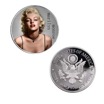 4p/muchos de Nosotros Plateado Plata de la Moneda de Marilyn Monroe objetos de colección de Réplicas de Monedas de Arte que vale la Pena principal de la Colección de Accesorios de Decoración