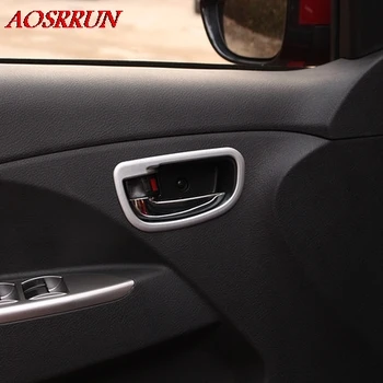 4PCS automático interior de la puerta Cubierta de la manija del ABS Cromo auto-stying de los Accesorios del Coche LHD ajuste Para lifan x50 accesorios de luz