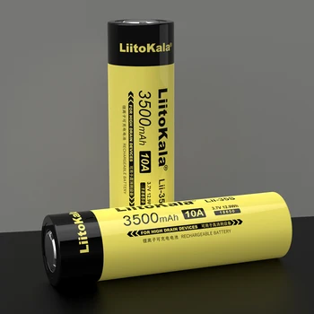 4PCS LiitoKala 18650 de la Batería Lii-35S de 3,7 V de Li-ion de 3500mAh 10A Poder de descarga de la batería De alta dispositivos de drenaje