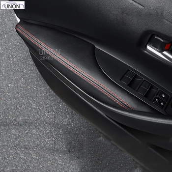 4pcs Microfibra de Cuero Interior de los Paneles de las Puertas Guardias /Apoyabrazos de las Cubiertas de Protección de ajuste Para el Toyota Corolla 2019 2020