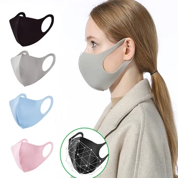 5/10/20PCS Kpop Algodón Cara de la Boca de la Máscara para la Mujer el Hombre Lavable Reutilizable Anti Polvo a prueba de viento de la Boca-mufla Máscara Transpirable PM2.5