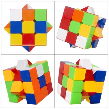 5 Estilos de Cubo Mágico 3x3x3 cubo rubix,de Alta Calidad Barato neo cubo mágico 3x3x3 velocidad,rompecabezas, cubos mágicos,cubo mágico llavero