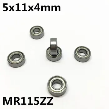 50Pcs MR115ZZ 5x11x4 mm bolas de ranura Profunda, rodamientos Miniatura de cojinete de Alta calidad MR115Z MR115