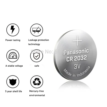 50pcs nueva marca original de la batería para PANASONIC cr2032 3v pila de botón de la moneda pilas para reloj de la computadora cr 2032 Para los Juguetes