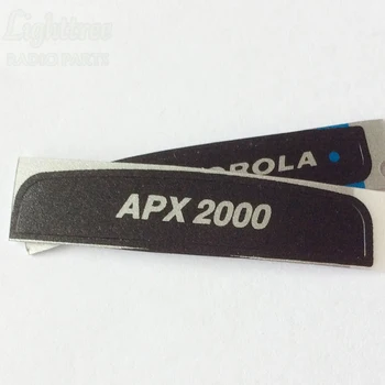 50X Negro de la Etiqueta de Modelo Para Motorola APX2000 Walkie Talkie