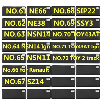 61-72 lishi 2 en 1 herramienta de NE66 NE38 NSN14 Ign NSN11 SZ14 SIP22 SSY3 TOY43AT JUGUETE 2 pista para Renault V. 2 Cerrajero Herramienta