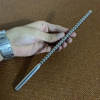 6mm 8mm 10mm de Metal Uretral Dilatator Sólido Uretral Sonido Pene Enchufe de Superficie Lisa Pequeña Gran Tamaño de la Uretra Perlas de Sonido de la Varilla