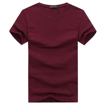 6pcs 2020 Simple diseño creativo de la línea de color sólido de algodón Camisetas de los Hombres de la Nueva Llegada del Estilo de la Manga Corta de los Hombres t-shirt más el tamaño 5XL