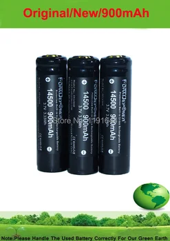 6PCS/LOTE Original Foradepower 14500 3.7 V 900mAh PROTEGIDAS de Alta Calidad de la batería de la Linterna De Linterna 14500