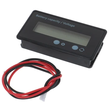 6V-63V de Plomo-ácido de la Batería Indicador de Capacidad Medidor de Voltaje Voltímetro Monitor LCD