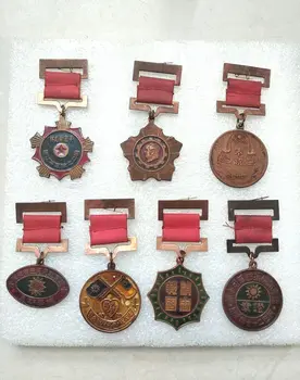 7 Chino Antiguo Militar de la segunda guerra mundial la Medalla del Soldado de la Medalla de colección artículo
