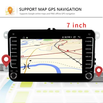 7 Pulgadas Android Coches reproductor Multimedia 2 Din WIFI GPS de Navegación Autoradio Para Skoda VW Passat B6 Polo Golf 4 5 Touran Asiento FM