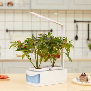 8.5 W Interior huerta Hidropónica Kit de LED Crece la Lámpara Inteligente Multi-Función de Luz de Crecimiento de la Flor de Plántulas de Hortalizas, Cultivo de