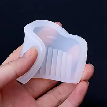 8 Piezas blanco transparente Peine DIY Molde de Silicona de la Joyería de Molde de Fundición para DIY de la Joyería Artesanía Hacer
