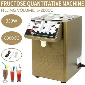 8000CC Fructosa Cuantitativa de la Máquina Automática de Dispensador de Fructosa de Jarabe de Azúcar Dispensador de Burbuja Tienda de Té, Té de Leche de Equipos