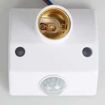AC220V Sensor de Movimiento por Infrarrojos Automática de Luz de la Lámpara del Titular del Interruptor de Luz Inteligente de Movimiento de Sentido Interruptor con 2 Tornillos de 50/60HZ