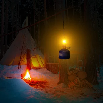 Acampar al aire libre de Gas Linterna Mini Portátil de Gas de la Tienda de la Luz de la Lámpara de la Antorcha Lámpara Colgante para el Camping, Senderismo