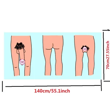 Adulto Sexy Kuso Dick Rayas Patrón De Secado Rápido Playa Toalla De Baño Magia Absorbente De Textil De Hogar Hombre Mujer Adultos, Toallas De Baño