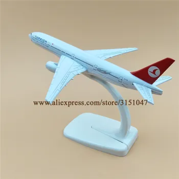 AIRE Turkish Airlines Boeing 777 Avión B777 Modelo de vías Respiratorias de la Aleación de Metal Modelo de Avión Fundido Aviones de 16cm de Regalo