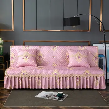 Algodón sofá-cama cubierta sin apoyabrazos del sofá toalla en el interior, de alta gama universal de la plena cubierta antideslizante cojín de sofá chaise la funda del sofá
