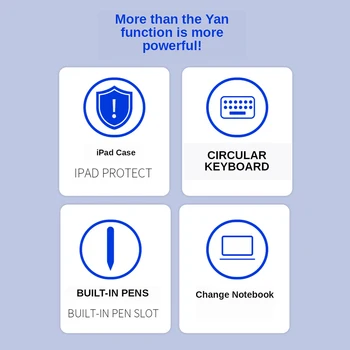 ALLOYSEED Magia Touchpad Keyboard Case para iPad Air 4th Gen Inalámbrica Bluetooth Teclado con funda para iPad Pro 11 pulgadas 1a Gen