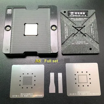 AMAOE CPU RAM Magnético Reballing Plataforma A8 A9 A10 A11 A12 Reballing Kit Con BGA Reballing Plantilla