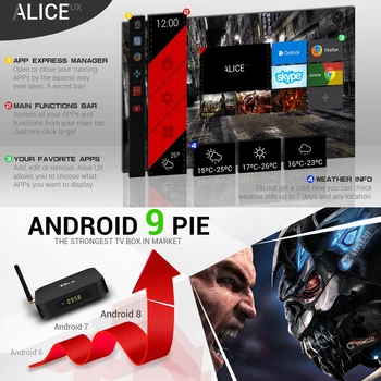 Android 9.0 Caja de TV TX6 4 gb de RAM y 64 GB DE 5,8 G Wifi Allwinner H6 Quad Core 3 MIL.0 BT4.2 4K Google Reproductor de Youtube Tanix Set Top Box TX6