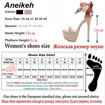 Aneikeh NUEVA 16cm de Ultra Alta Talones Sandalias De las Mujeres del Verano Sexy Mariposa nudo de la Cuña con Plataforma Club de Zapatos de Mujer Sandalias de Bombas