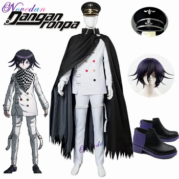 Anime DanganRonpa V3 Cosplay Dangan Ronpa Ouma Kokichi Disfraz De Disfraz De Halloween Peluca, Sombrero Para Hombres Adultos