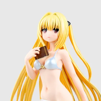 Anime japonés Alterar A Love Ru de Oro de la Oscuridad Sexy en Blanco y Negro Traje de baño de PVC Figura de Acción de Sexy Nakute Mikan Lala Modelo