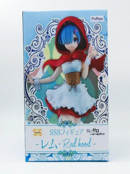 Anime Re: la Vida En Un Mundo Diferente De Cero Rem Ram caperucita Roja Ver Modelo de PVC Figura de Acción de Juguete de Colección