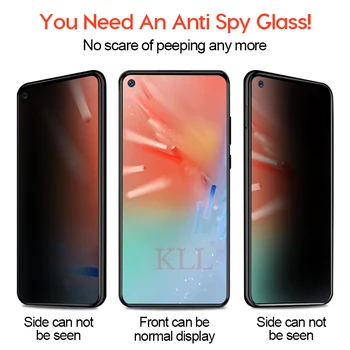 Anti-espía de Vidrio Templado para Samsung Galaxy A8s A6s A50 A30 M10 M20 de Privacidad Protector de Pantalla para Galaxy A9 A8 A6 J6 Además de 2018