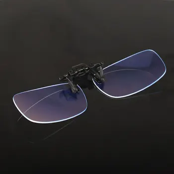 Anti Luz Azul Gafas de Mujeres Hombres Clip en Gafas Evidente Computador Teléfono Blue-ray Gafas de Moda Clip plegable Gafas