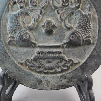 Antigüedades espejo de bronce de la Dinastía Han Piscis
