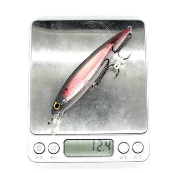 AOCLU Señuelos wobblers 100 mm 12,5 g Hundimiento De 6 Colores Duro Cebo Minnow Profundidad de 1m señuelo de la pesca anzuelos VMC de abordar la Calidad de la