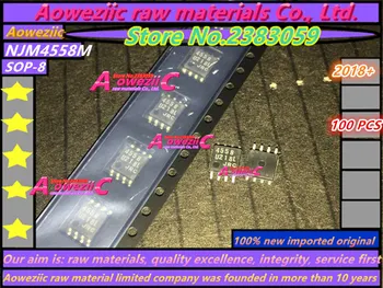 Aoweziic 2018+ nuevo original importado NJM4558D DIP-8 NJM4558M SOP-8 Dual Amplificador Operacional NJM4558 JRC4558 4558