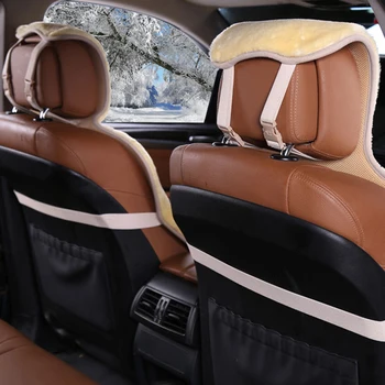 Asiento de coche cubre naturales de piel de oveja de la cubierta del asiento nuevo de la moda de Ovejas esquiladas tamaño universal para todos los tipos de asientos