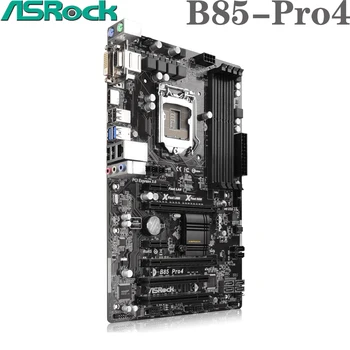 ASRock B85-PRO4 Para LGA1150 Intel Core i7/i5/i3/Pentium ® /Celeron ® DDR3 de 32 GB HDMI VGA DVI LGA-1150 B85 ATX de PC de Escritorio de la Placa madre
