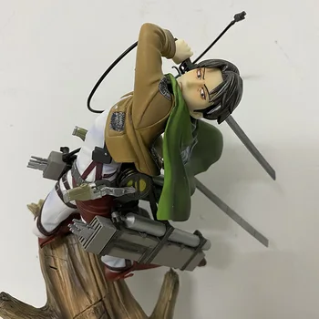 Ataque en Titán Anime Kotobukiya Levi Ackerman PVC Figura de Acción Modelo de Juguete de Regalo de 22cm