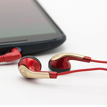 Audio Technica ATH-C999 3.5 mm Cable de los Auriculares de cabeza Plana para Auriculares de botón Tri-banda de Ecualización de Sonido Puro de la Música de los Auriculares para el iPhone/Android