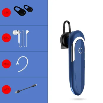 Auriculares inalámbricos Bluetooth del Gancho para la Oreja con Cancelación de Ruido de alta fidelidad Auricular manos libres Estéreo de Negocios Auriculares Con Micrófono para Xiaomi Huawei