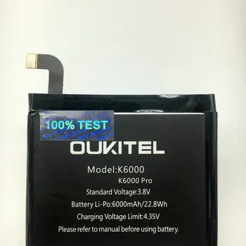 AVY Batería Para Oukitel K6000 Pro K6000pro teléfono Móvil Li-ion Recargable de Baterías de 6000mAh de Prueba