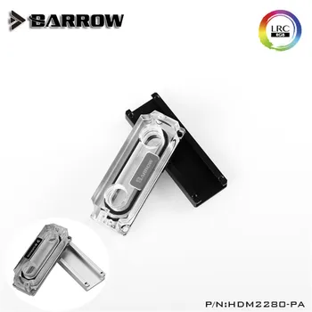 Barrow M2 SSD Bloque de Agua de Doble Cara de Refrigeración Auxiliar 2280 22110PCIE SATA Negro Plata HDM2280-PA