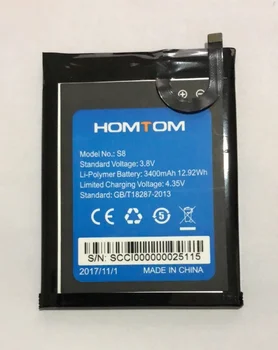 Batería del teléfono móvil HOMTOM S8 batería de 3400mAh de la batería Original de 5,7 pulgadas MTK6750 de Accesorios Móviles de la batería Original