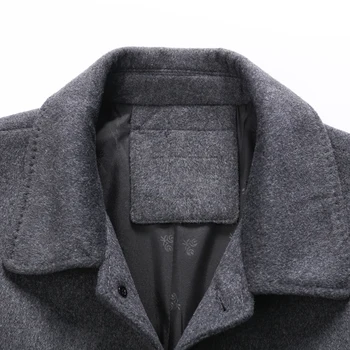 BATMO de la nueva llegada de invierno de alta calidad de lana largo abrigo de los hombres,de los hombres de lana casual chaquetas,plus-tamaño M-7XL 1716