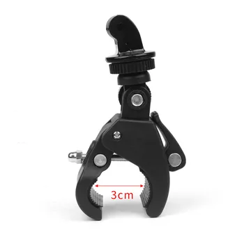 Bicicleta de Manillar de Montaje de la Abrazadera Clip Adaptador de Ciclismo Accesorios para Gopro Héroe SJCAM Xiaomi Yi Cámara