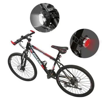 Bicicleta eléctrica de la Luz Recargable USB LED 4 modos de Bicicleta Eléctrica de Faros Tailight Linterna de la Bicicleta eBike Accesorios