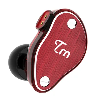 Binmer en la oreja anillo de hierro de los auriculares del teléfono móvil adecuado para audio y video subwoofer cable controlado microphoneless auriculares