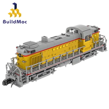Bloque Set de Tren de Union Pacific Alco RS-2 4014 Vehículo de Transporte de Gran Ferrocarril de los Niños el Crecimiento de Empalme de Juguete de Regalo Modelo de Bloques de Construcción