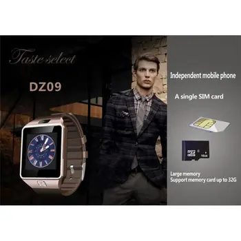 Bluetooth Reloj Inteligente de Soporte SIM GSM de la Tarjeta del TF de la Llamada de Teléfono Smartwatch Con Cámara HD de Negocio de la Moda del Reloj de 4 Colores